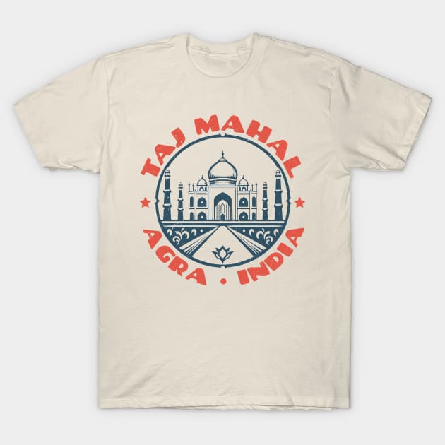 Taj Mahal - Agra India Vintage T-Shirt by Issho Ni